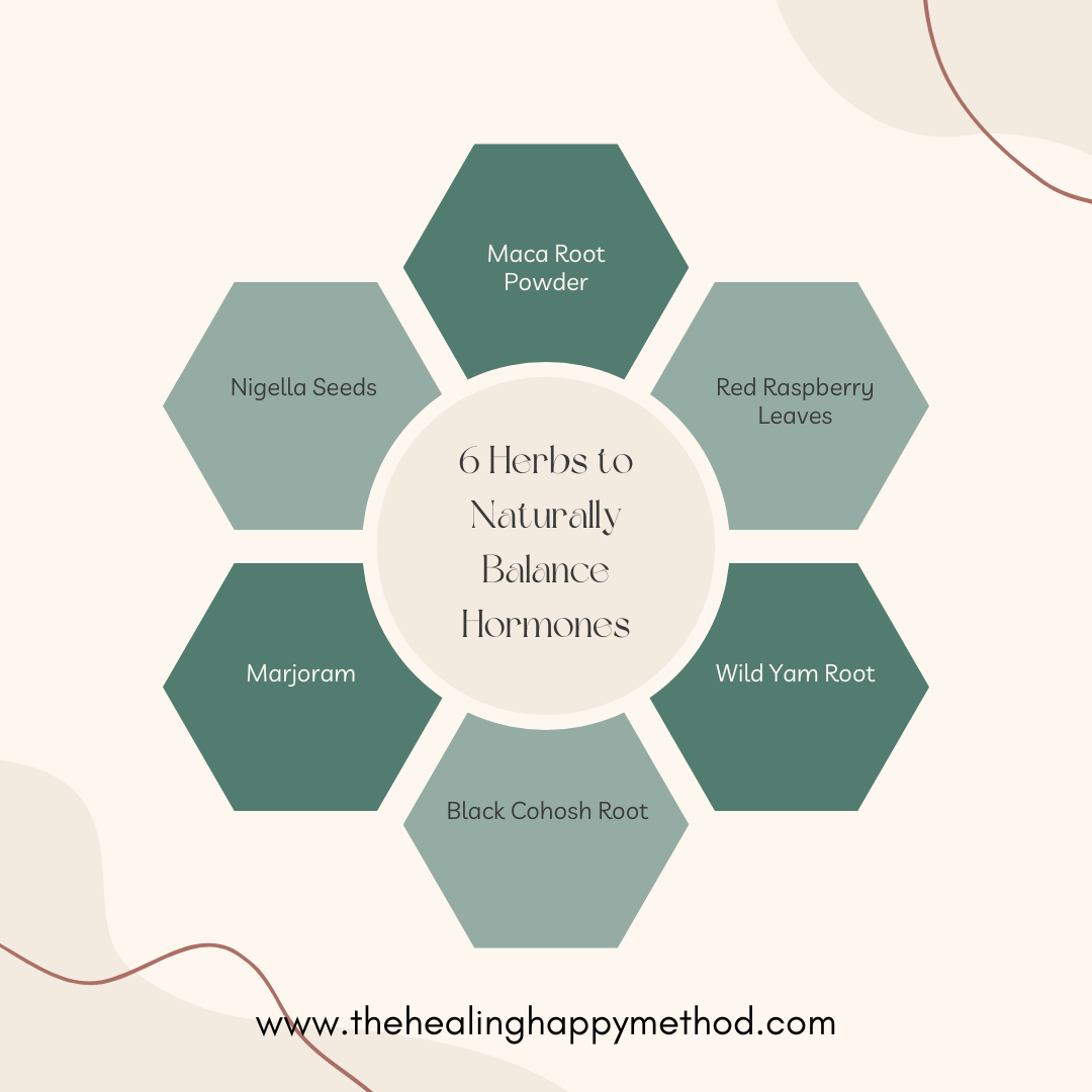 6 Herbs to Naturally Balance Your Hormones - The Healing Happy Method
