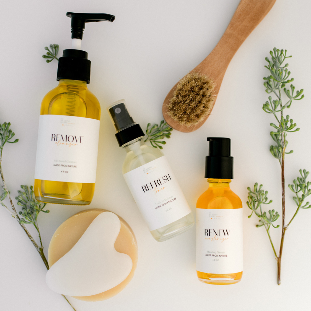 All Natural, Organic Skin Care Set + Body Oil