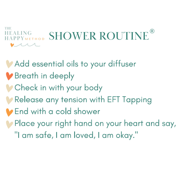 Laminated Transformational Shower Routine Card
