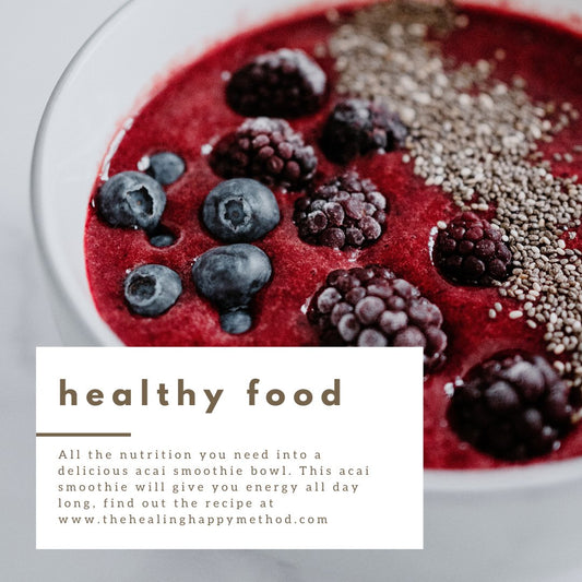 Healthy Vegan Acai Bowl Recipe - The Healing Happy Method