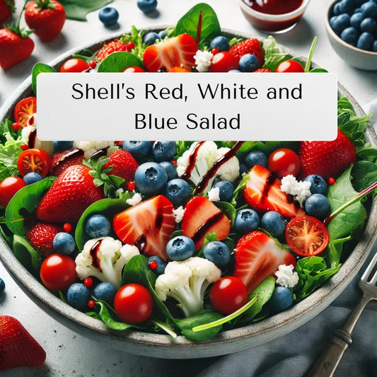 Shell's Red, White and Blue Salad Recipe - The Healing Happy Method