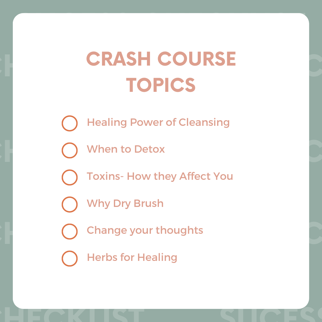 Natural Healing Crash Course Notes
