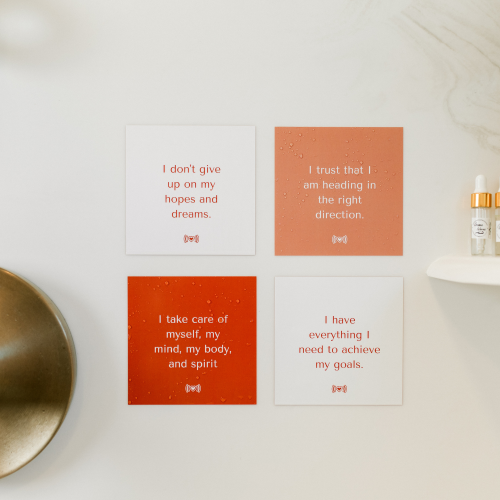 Shower Affirmation Waterproof Cards