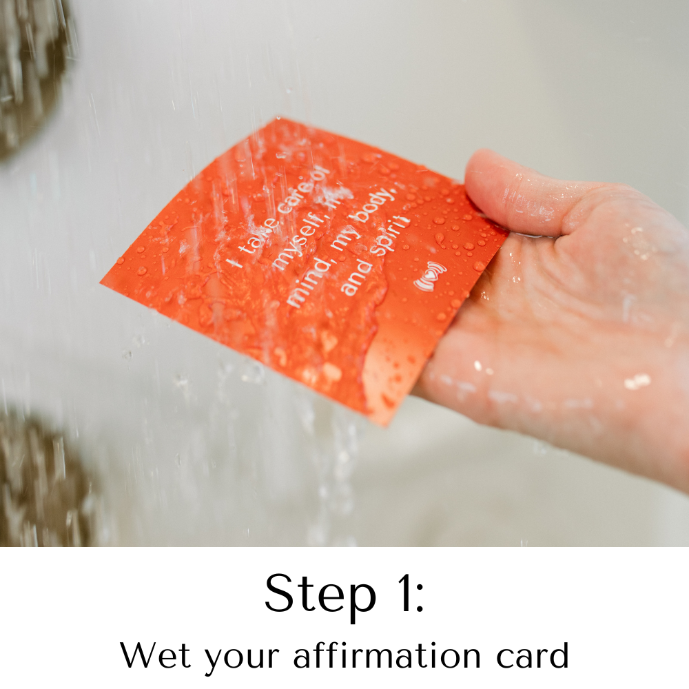 Shower Affirmation Waterproof Cards