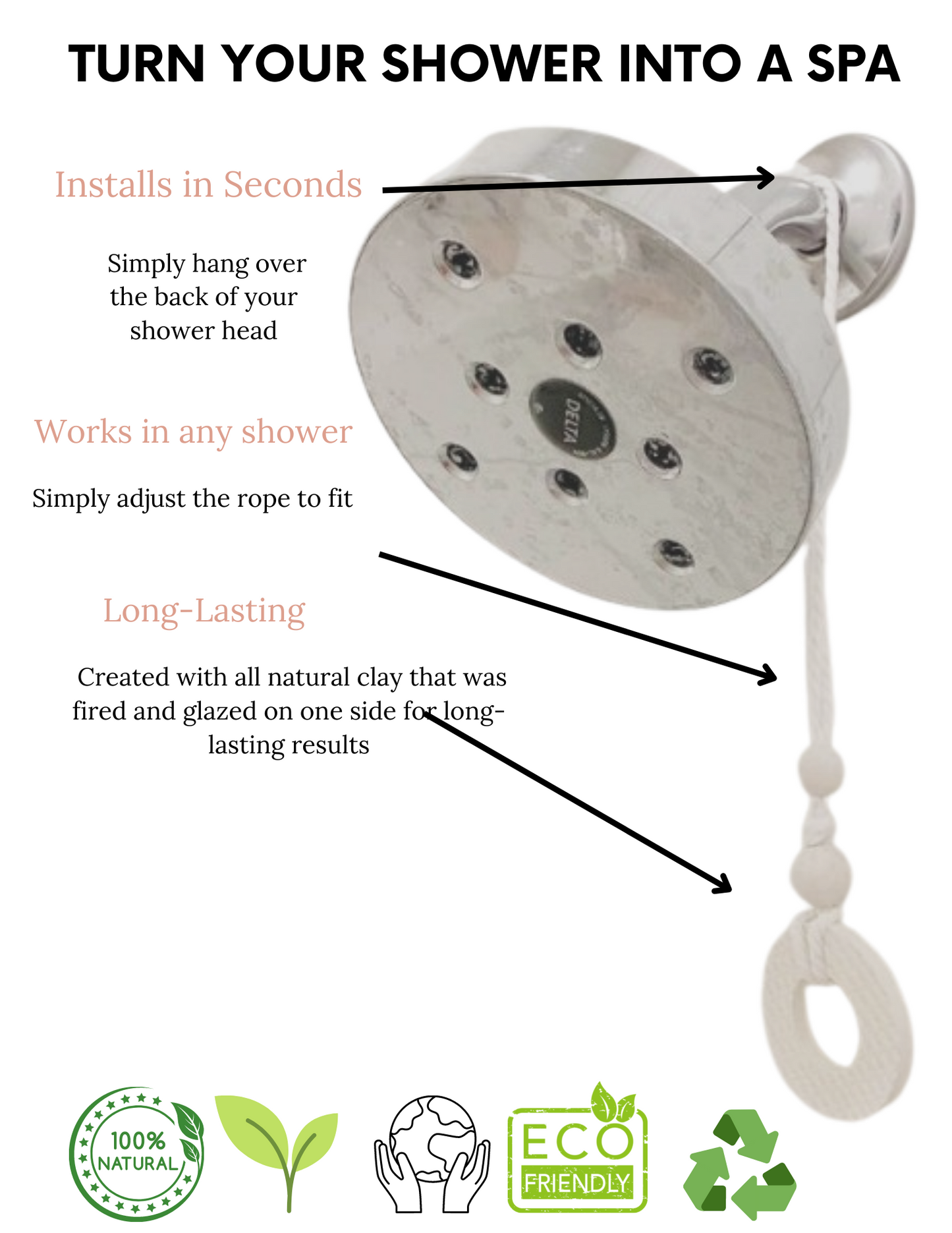 Shower Diffuser with Essential Oils