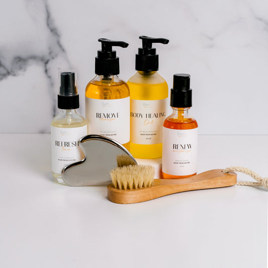 All Natural, Organic Skin Care Set + Body Oil - The Healing Happy Method