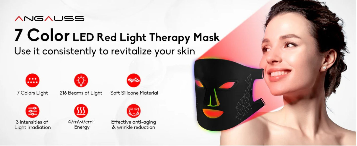 Black Friday Skin Rejuvenating LED Face Mask with 7 Colors - The Healing Happy Method