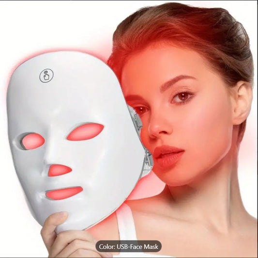 LED Clinical Light Therapy Mask 7 Colors Wireless - The Healing Happy Method