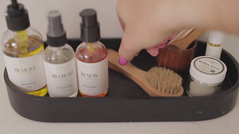 Dry Brush for Face and Natural Skin Care