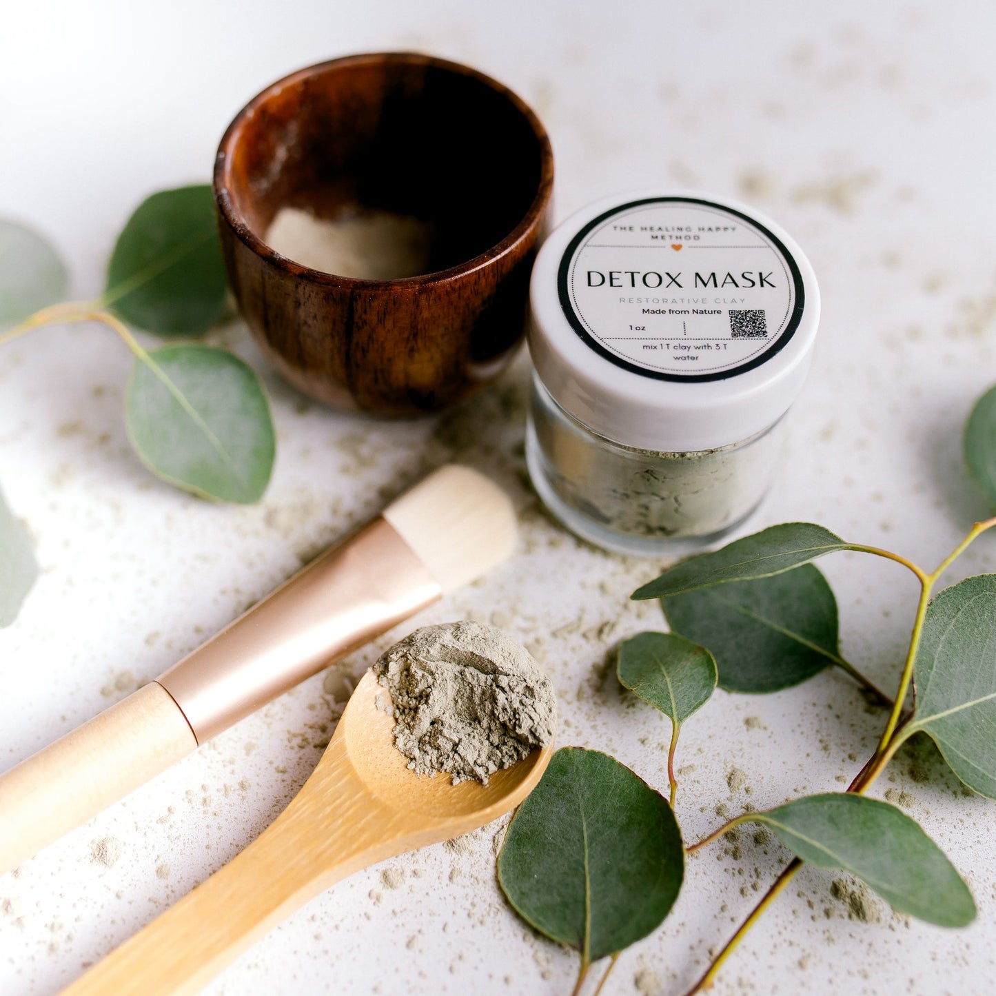 Restorative Clay Detox Mask for Skin Care Health - The Healing Happy Method