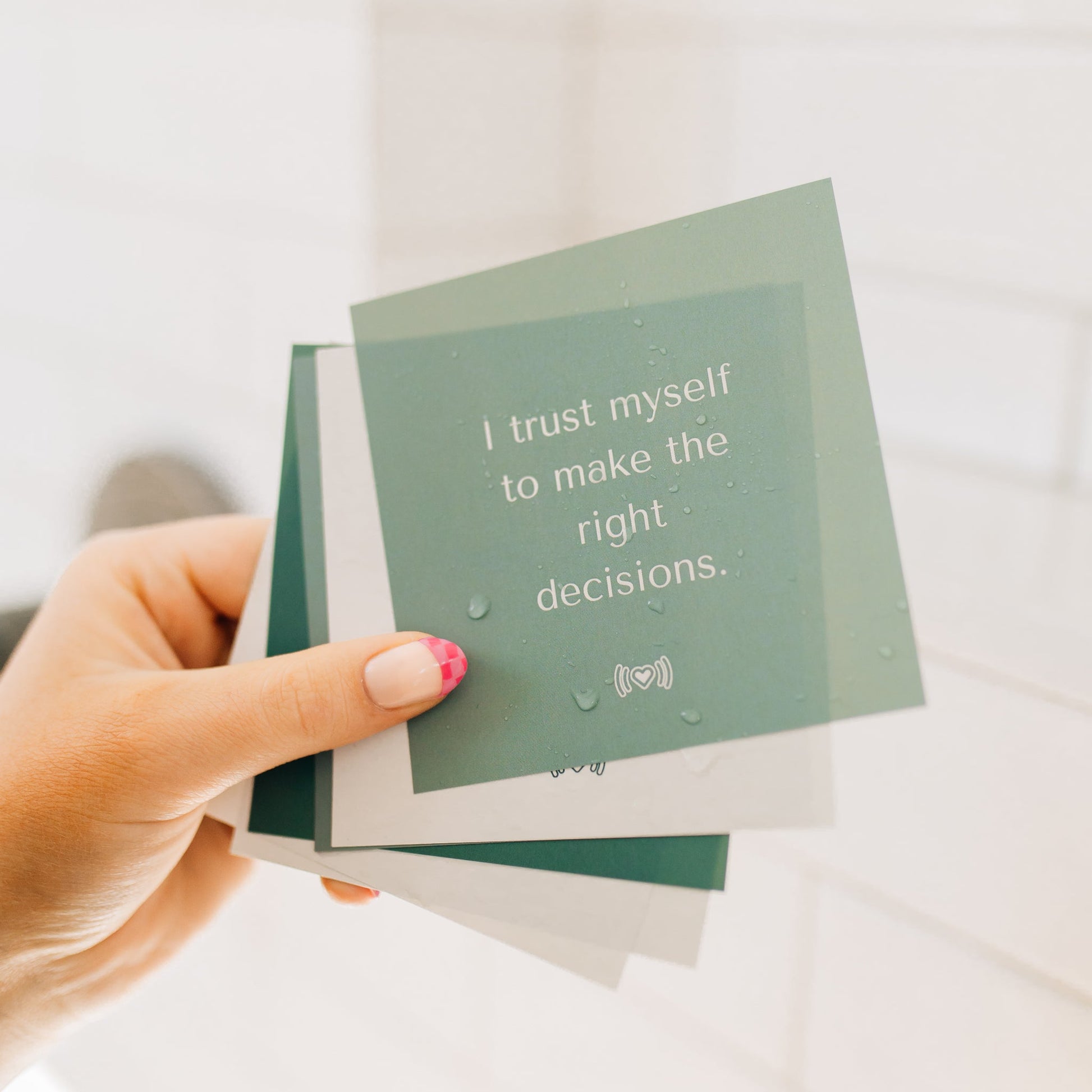 Shower Affirmation Waterproof Cards - The Healing Happy Method