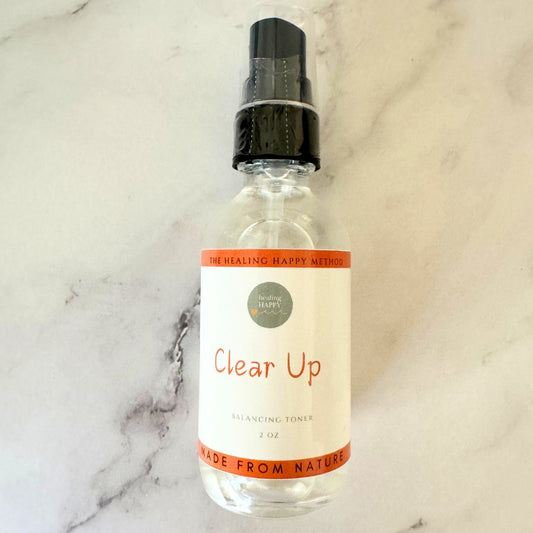 Teen Clear Up Toner Natural Skin Care for Acne Prone and Dry Skin - The Healing Happy Method