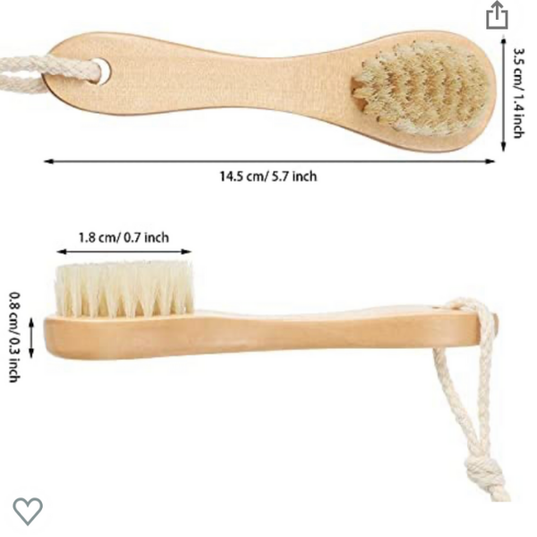 Dry Skin Brush for Face and Natural Skin Care
